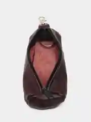 Бордовый ключница из натуральной кожи