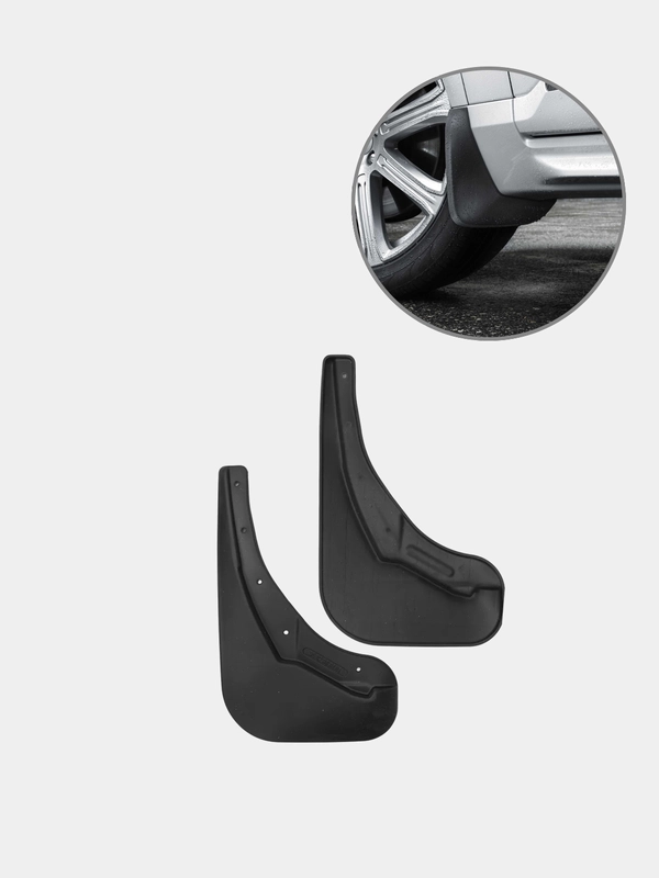 Брызговики передние VOLVO XC60, 2018-, 2 штуки (optimum) в пакете / Вольво ХС60