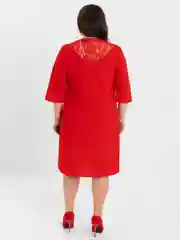 Красный платье женское, большие размеры