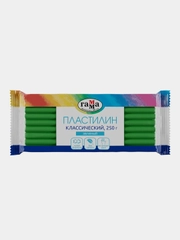 Пластилин Гамма "Классический", зеленый, 250г
