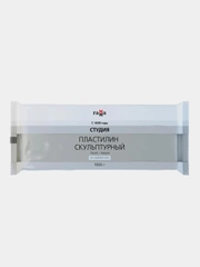 Пластилин скульптурный Гамма "Студия", белый, твердый, 1кг, пакет