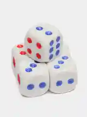 Кости игральные, 1.2 х 1.2 см, для настольных игр, кубики, дайсы, зарики