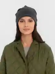 Угольный флисовая шапка