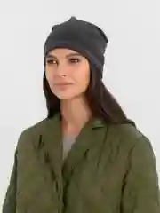 Угольный флисовая шапка