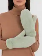 Мятный варежки женские зимние, сенсорные, на экомеху