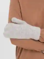 Серый металлик варежки женские, зимние, теплые