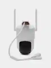 Белый камера видеонаблюдения Wi-Fi, с двумя камерами, уличная, поворотная, IP-камера