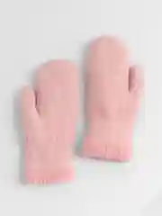 Розовый варежки женские зимние теплые, вязаные, с подкладом, HENU FASHION UGC