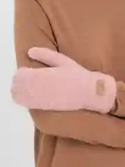 Розовый варежки женские зимние теплые, вязаные, с подкладом, HENU FASHION UGC