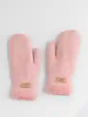 Розовый варежки женские зимние теплые, вязаные, с подкладом, HENU FASHION UGC