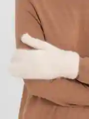 Коричневый варежки женские, зимние, теплые