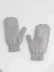 Серый варежки зимние женские, утепленные, на флисе