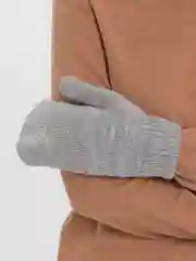 Серый варежки зимние женские, утепленные, на флисе
