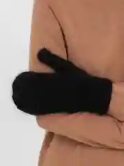 Черный варежки женские, зимние, теплые