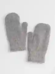 Серый варежки женские, зимние, теплые