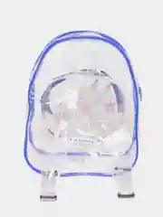 Синий рюкзак детский, прозрачный