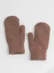Коричневый варежки женские, зимние, теплые