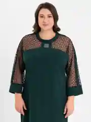 Зеленый платье женское вечернее, большие размеры