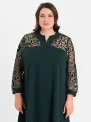 Зеленый платье женское, вечернее, большие размеры