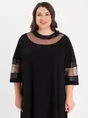 Черный платье женское, большие размеры на Новый год, на корпоратив