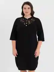 Черный платье женское, большие размеры