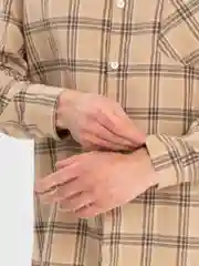 Хаки рубашка в клетку