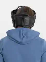 Черный шлем боксерский тренировочный P4P