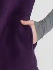 Фиолетовый жилет флисовый утепленный, женский