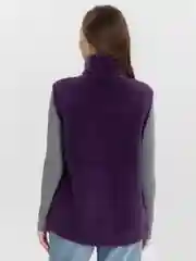 Фиолетовый жилет флисовый утепленный, женский