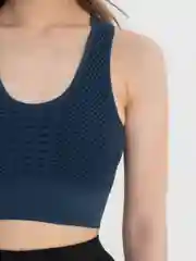 Индиго топ спортивный