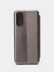 Серебряный чехол-книжка для Oppo Reno 8T 4G Оппо Рено 8Т 4Г