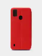 Красный чехол-книжка для ZTE Blade A51 / ЗТЕ Блейд A51