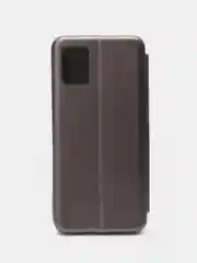 Серебряный чехол книжка на Samsung Galaxy A51