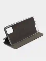 Серебряный чехол книжка на Samsung Galaxy A51