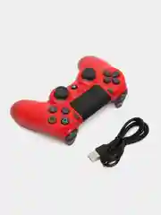 Красный геймпад джойстик DualShock для PS4, телефона и ПК, беспроводной, сенсорный пад