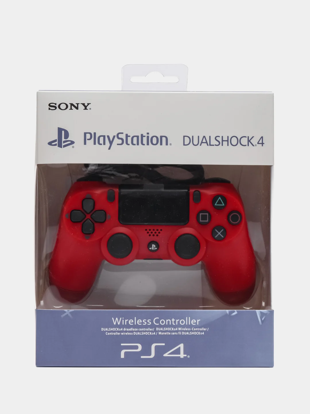 Красный геймпад джойстик DualShock для PS4, телефона и ПК, беспроводной, сенсорный пад