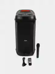 Колонка Bluetooth 639 2 x 8", 3600mAh, беспр. микрофон, Bluetooth/USB/TF/AUX/FM