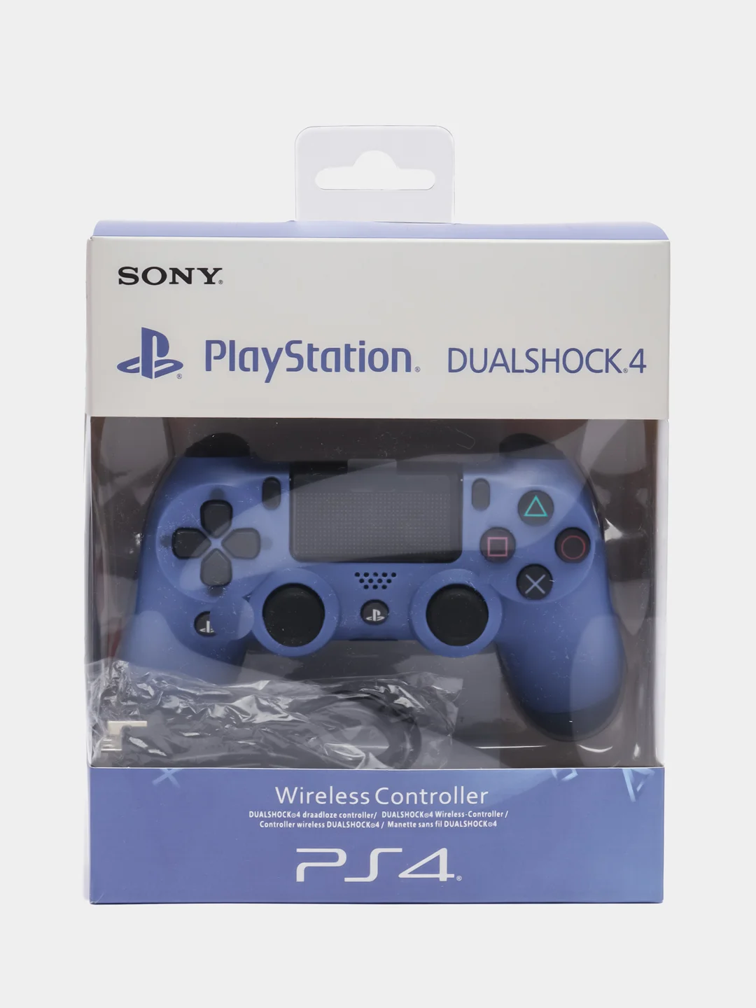 Синий геймпад джойстик DualShock для PS4, телефона и ПК, беспроводной, сенсорный пад