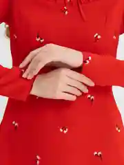 Красный платье, шелковое, женское