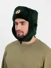 Лайм шапки Ушанки/ Будёновка/ Солдатская/ Ушанка (Разные цвета) с кокардой, СССР, РФ