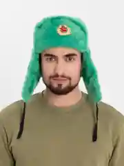 Лайм шапки Ушанки/ Будёновка/ Солдатская/ Ушанка (Разные цвета) с кокардой, СССР, РФ