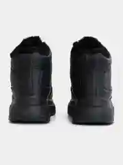 Черный кроссовки женские утепленные, высокие