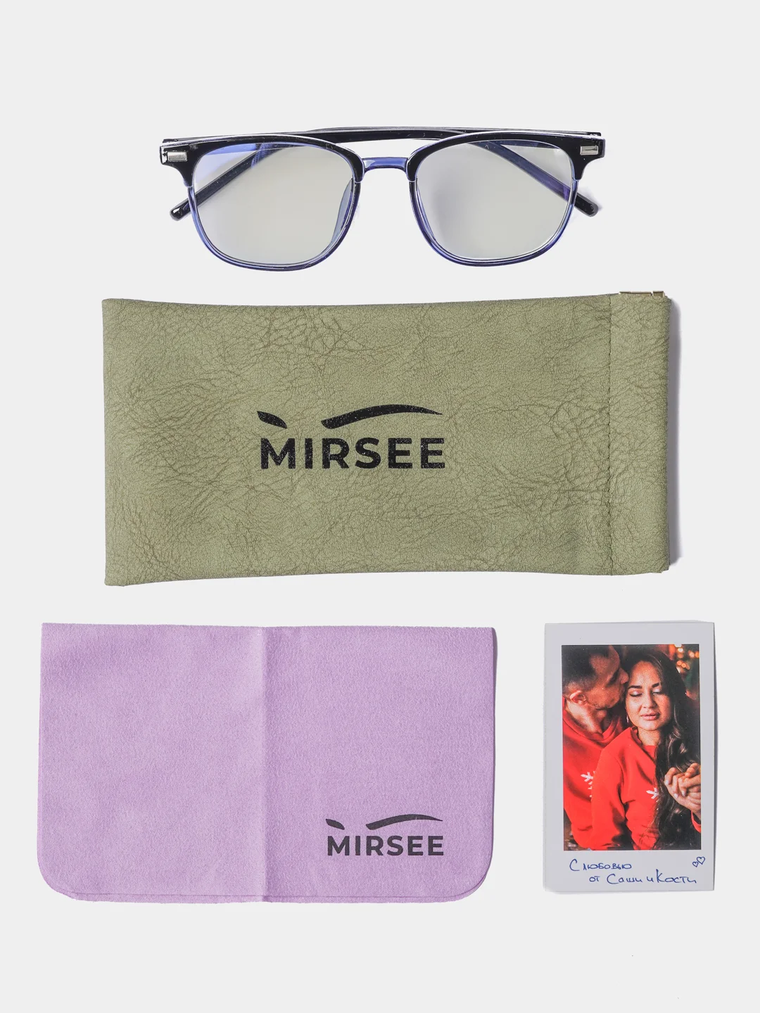 Синий имиджевые очки MIRSEE, унисекс, без диоптрий