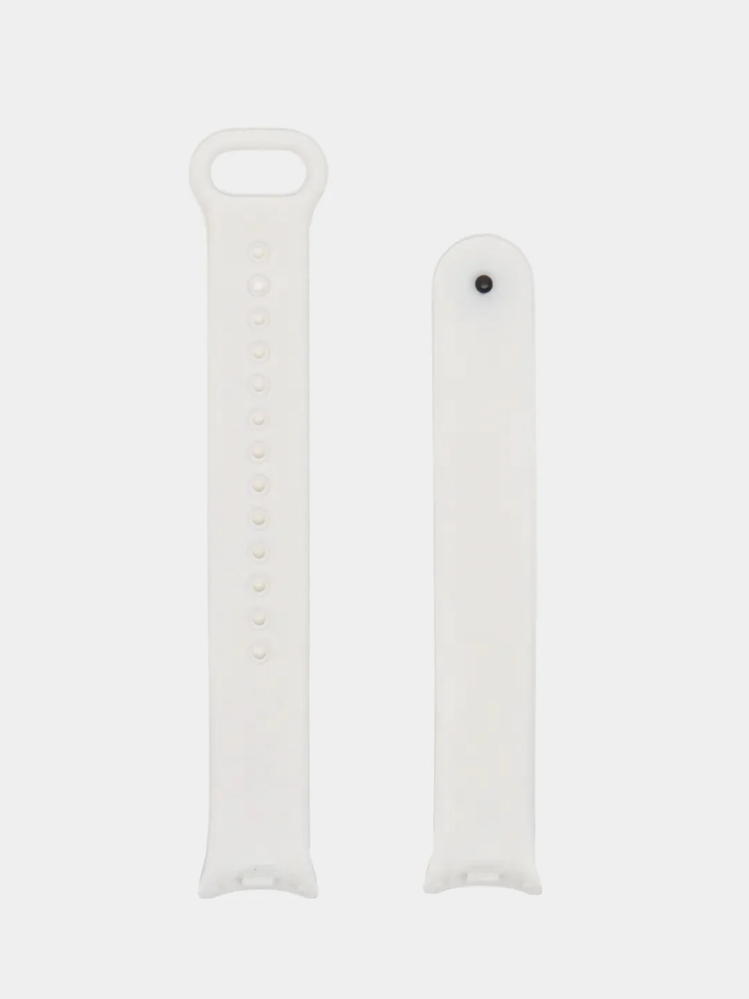 Белый силиконовый ремешок на Xiaomi Mi Band 8