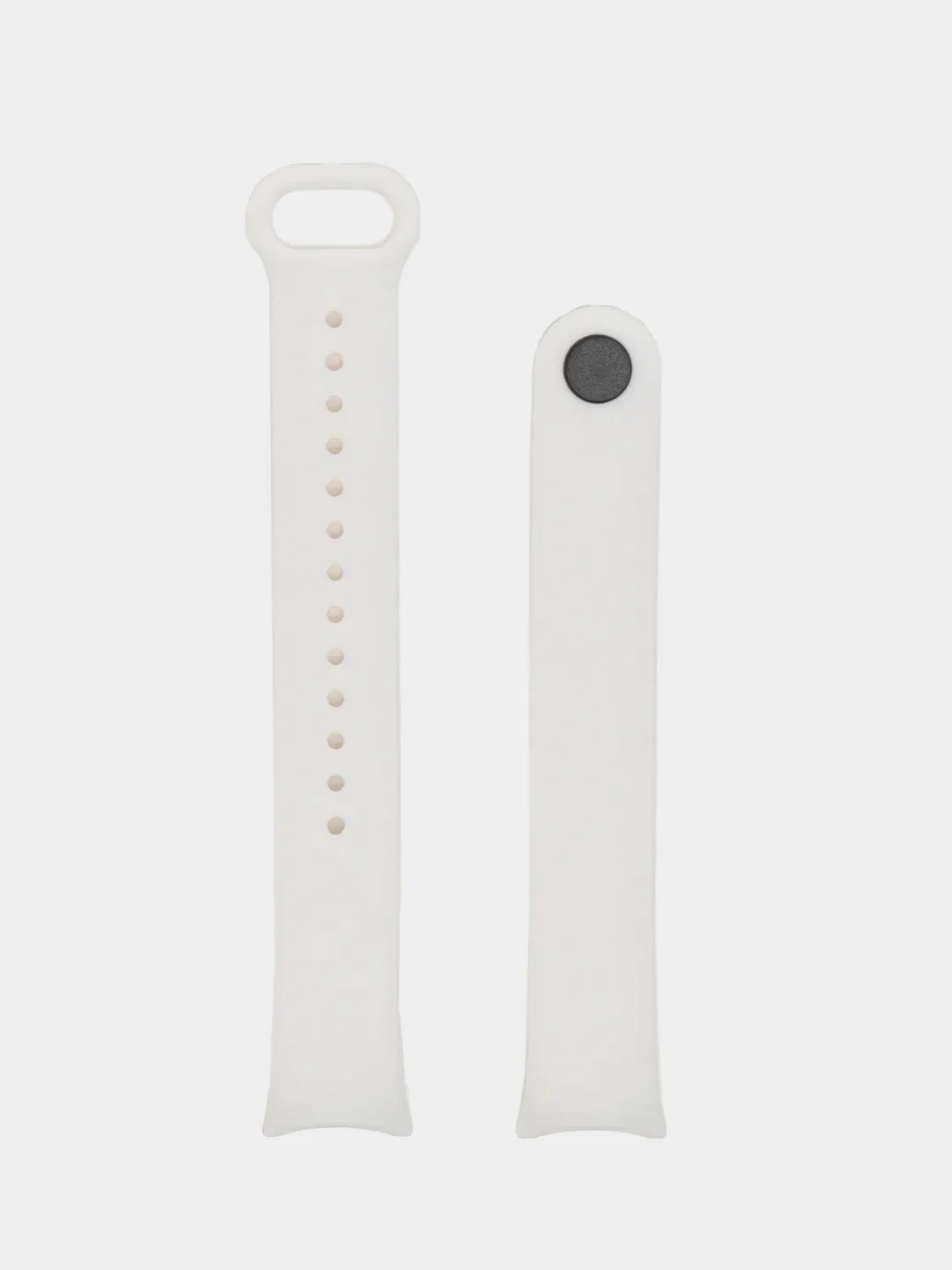 Белый силиконовый ремешок на Xiaomi Mi Band 8