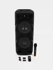 Колонка беспроводная ZQS 8210, с беспроводным микрофоном для караоке, с подсветкой