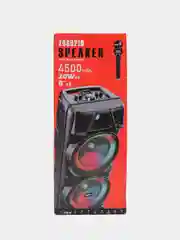 Колонка беспроводная ZQS 8210, с беспроводным микрофоном для караоке, с подсветкой