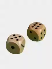 Кости игральные, деревянные
