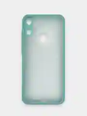 Бирюзовый чехол Honor 8A / 8A Prime / Huawei Y6 2019 / Y6 Prime 2019 матовый с цветными кнопками