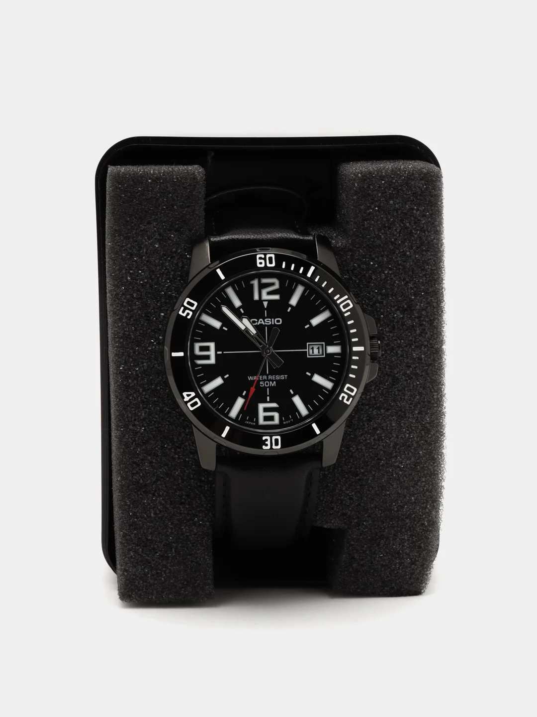 Черный часы наручные CASIO Collection MTP-VD01